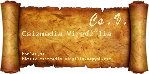 Csizmadia Virgília névjegykártya
